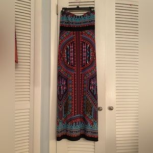 Strapless halter dress